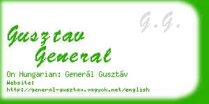 gusztav general business card