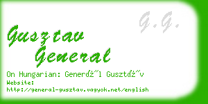 gusztav general business card